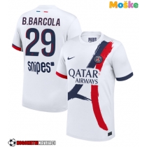 Moške Nogometnih dresov Paris Saint-Germain Bradley Barcola #29 Gostujoči 2025-26 Kratki rokavi